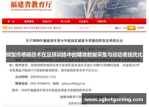 微型传感器技术在足球训练中的精准数据采集与运动表现优化